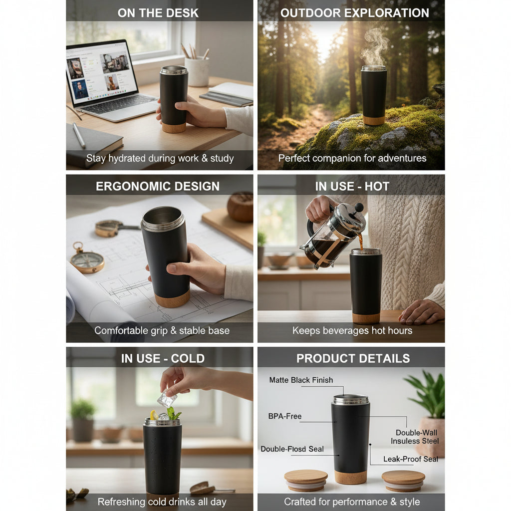 Vijaysar herbal wood tumbler (4 Inch)