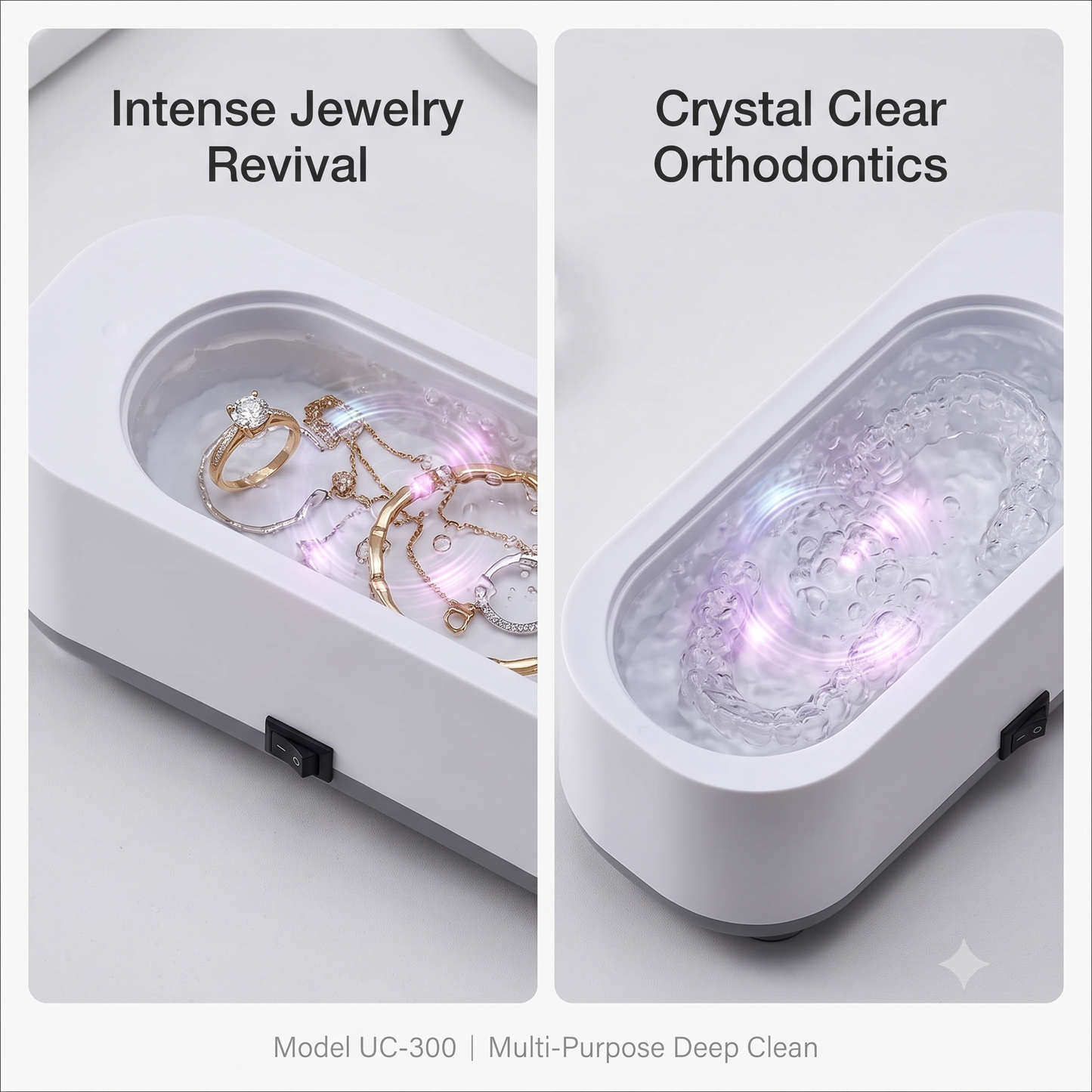 Ultrasonic Jewellery & Glasses Cleaner | Deep Cleaning Machine
