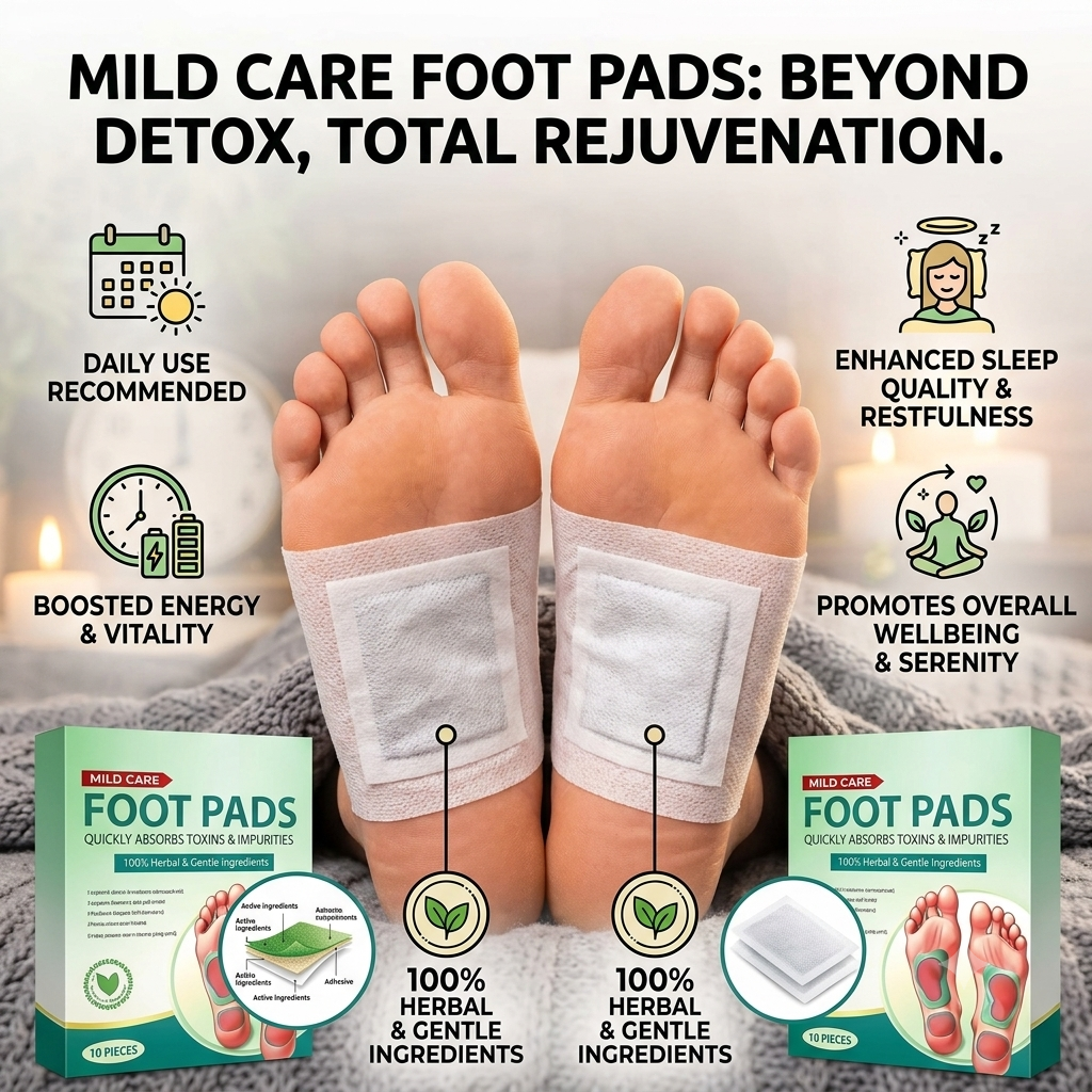 Mild Care Detox Foot Pads BOGO Deal – Buy 10, Get 10 FREE (20-Pack)