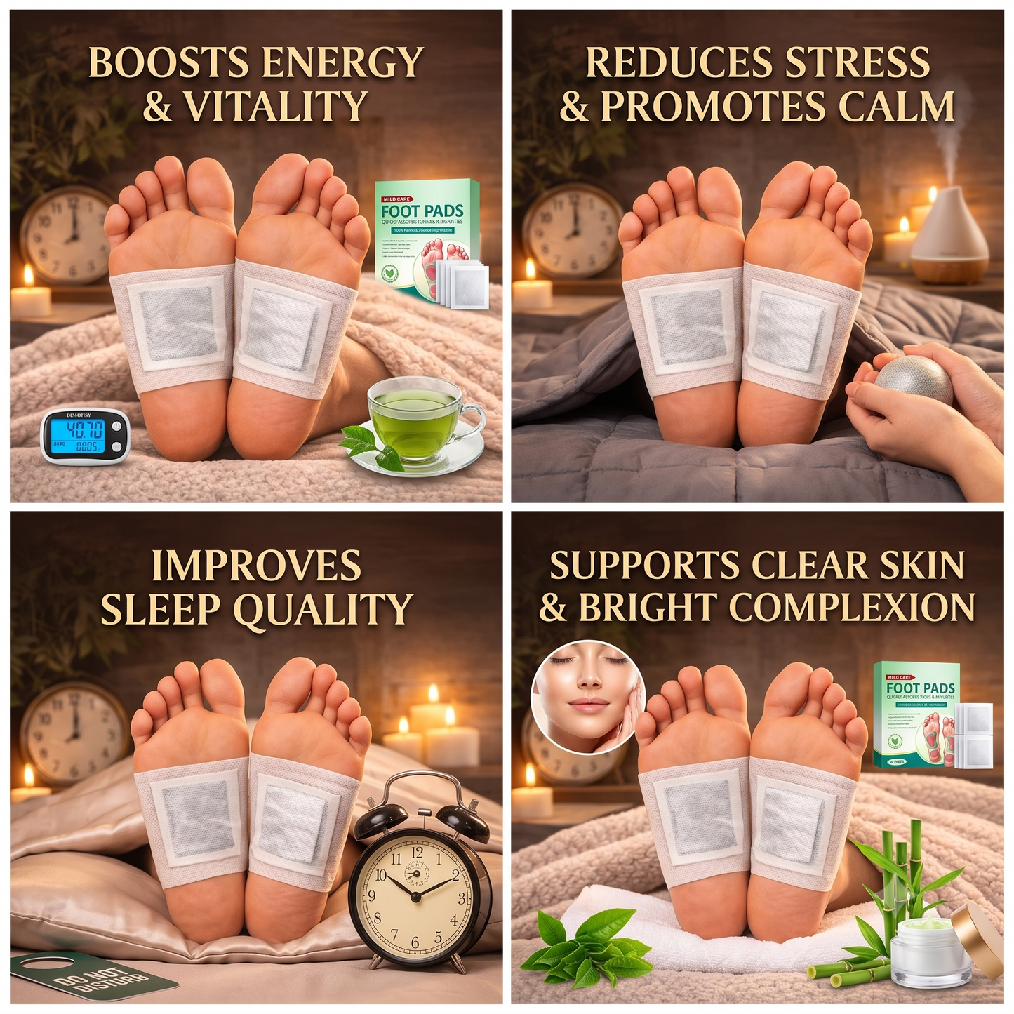 Mild Care Detox Foot Pads BOGO Deal – Buy 10, Get 10 FREE (20-Pack)