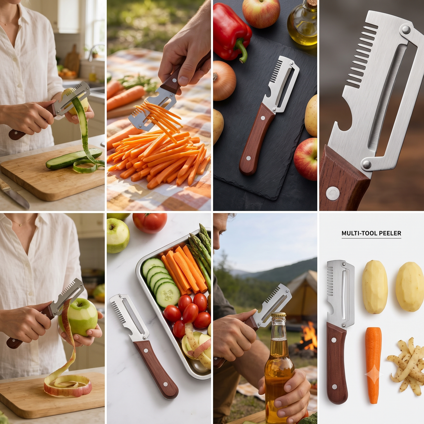 5-in-1 Multipurpose Vegetable Peeler | Stainless Steel Peeler